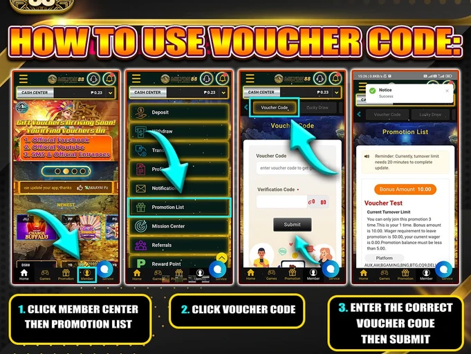 use Milyon88 voucher Step by step